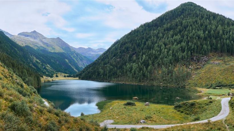Panoramabild des Riesachsees